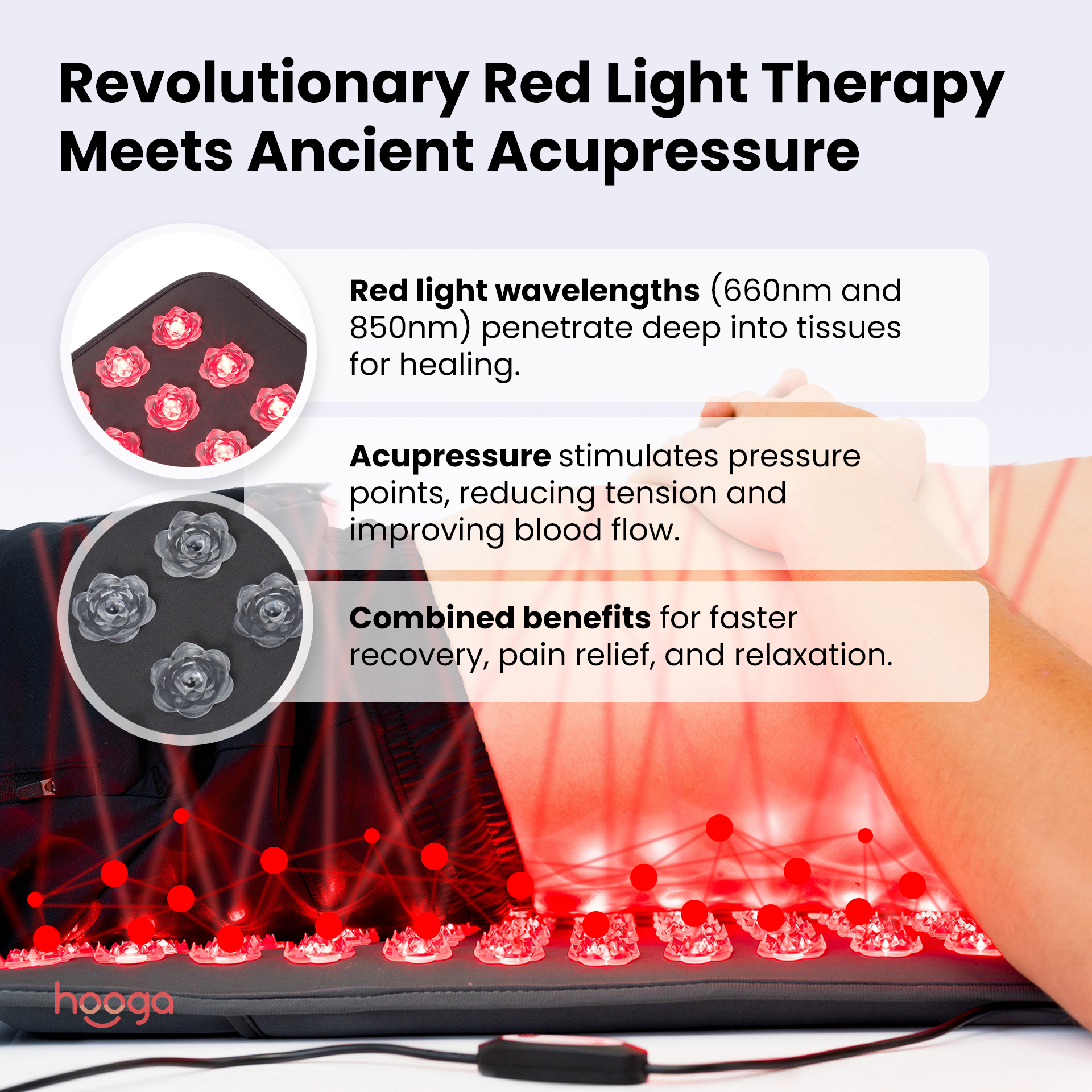 Red Light Therapy Acupressure Mat