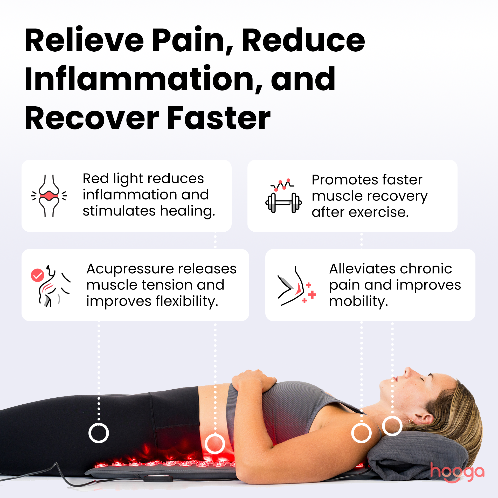 Red Light Therapy Acupressure Mat